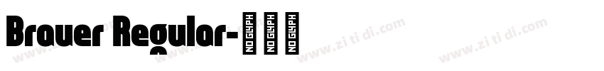 Brauer Regular字体转换